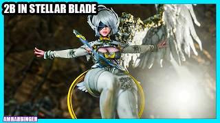 2B in Stellar Blade - Nier Automata x Stellar Blade DLC Full Walkthrough / True Ending 100%