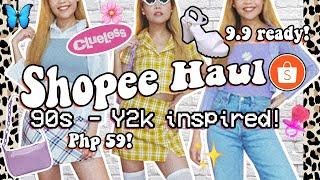 SHOPEE HAUL TRY-ON! Clothes, Shoes & Accessories! 90s & Y2k Fashion Aesthetic! Inspired By Clueless!