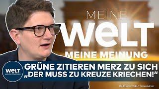 MEINE MEINUNG: "Da bestellt der Wahlverlierer den Wahlgewinner einfach ein!" - Merz geht zu Grünen