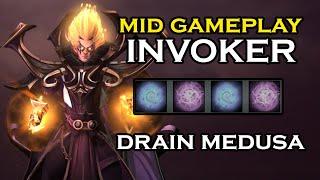 Quas wex build drains Medusa's mana | Invoker mid full gameplay #invoker #dota2 #dota2gameplay