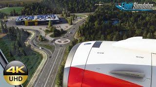 *ULTRA GRAPHICS 4K* | LANDING IN KLAGENFURT - AUSTRIA | WORLD UP.6 | Microsoft Flight Simulator 2020