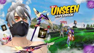 New Unseen Hyperbook with Awesome Skins , Emotes & Many More  Op 1 Vs 4 Gameplay  Free Fire