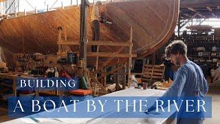 Young Couple Building a Sailing Boat: Fiberglass Lamination & DIY Wooden Boat Building Project! EP65