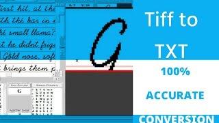 Convert tiff to text – 100% accuracy