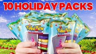 Opening 10 NEW PokeRev Holiday Packs Edition