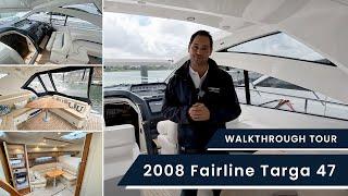 £300k - Fairline Targa 47 Walkthrough Yacht Tour - Amazing condition Fairline Sports Boat Cruiser