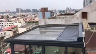 Motorized Horizontal Aluminium roller shutter for outdoor roof