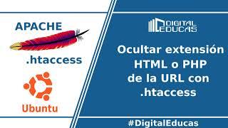 Cómo ocultar las extensiones de  HTML / PHP de la URL con htaccess