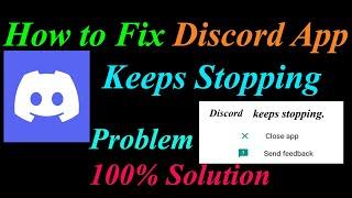 How to Fix Discord App Keeps Stopping Error Android & Ios | Apps Keeps Stopping Problem