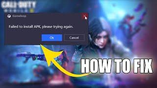 FIX FAILD TO INSTALL APK PLEASE TRY AGAIN COD MOBILE GAMELOOP EMULATOR