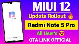 New Update MIUI 12  Redmi Note 5 Pro | Redmi Note 5 Pro MIUI 12 | Official Rolling Out | OTA LINK |