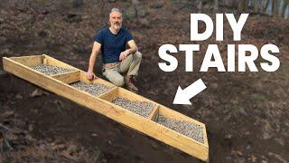 MAKE DIY Outdoor Stairs for Hills (2024 UPDATE)