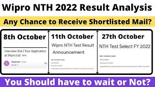 Wipro NTH 2022 BATCH Result Analysis | You Should have to Wait or Not | Clear All Points