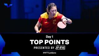 Top Points of Day 1 presented by Shuijingfang | #WTTLjubljana 2024