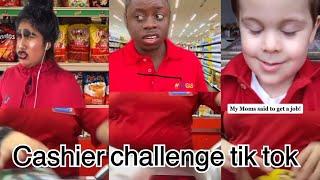 Funny cashier challenge / tik tok