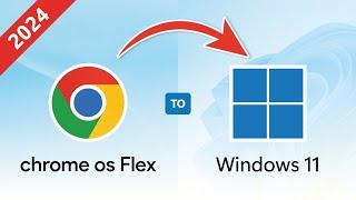 Remove Chrome OS Flex & Install Windows 11 | Without Rufus | ISO to USB Android