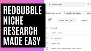 30 Minutes of Redbubble Keyword Niche Research - Find Best Sellers - NO PAID TOOLS