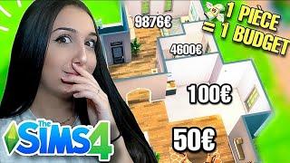 1 PIÈCE = 1 BUDGET (j'ai honte) *challenge construction sims 4*