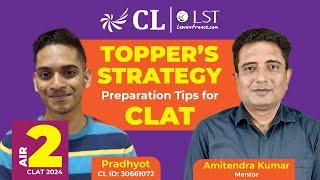 Topper's Strategy: Preparation tips for CLAT | CL - LST