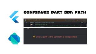 Dart SDK Is Not Configured | Dart SDK Path Is Not Specified - How To Fix It | Android Studio