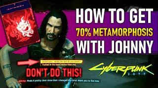 Cyberpunk 2077 V1.63 ONLY: Getting 70% Affinity with Johnny Silverhand