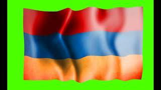 Armenia Flag 5 | Green screen 4K HD  Video | Animated YouTube | No Copyright | Royalty-Free