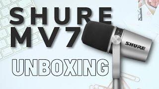 Shure Mic Unboxing - MV7 USB XLR |iDroid Review| Unboxing Mic Shure | best usb mic for new youtubers