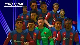 FACEPACK FC BARCELONA 2023-2024 V1 PES 2017 | T99 PATCH V15