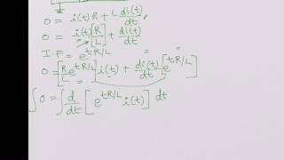 RL Circuit Discharging, Solving Differential Equation, Transient Response