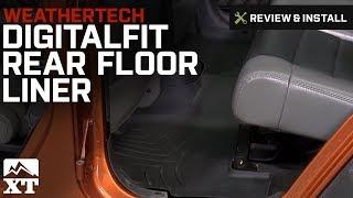 Jeep Wrangler Weathertech DigitalFit Rear Floor Liner - Black (2007-2017 JK 4 Door) Review & Install