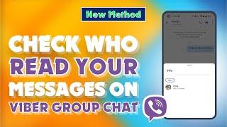 How to Check Who Read Your Messages on Viber Group Chat 2024 | Skill Wave