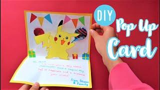 SUPER EASY POKEMON POP UP CARD WITH SECRET SPECIAL MESSAGES