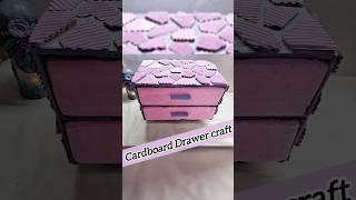 Diy cardboard craft/Diy Drawer craft idea#diy#cardboardcraft #drawerorganization#cardboardcrafts#fyp