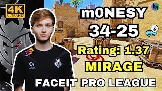 m0NESY FPL Gameplay (34-25) (mirage) | Dec 21, 2024 #cs2 #pov