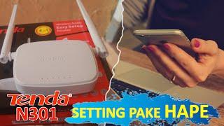 Cara Setting Tenda N301 Pake HP, HAPE - Lebih Praktis #tendan301