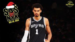 San Antonio Spurs Full Team Highlights vs Knicks | WEMBY  | Christmas 2024 | FreeDawkins