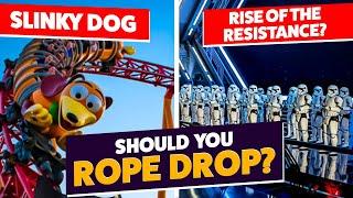 Should You Rope Drop Rise of the Resistance or Slinky Dog Dash?