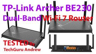 TP-Link Archer BE230 Dual-Band Wi-Fi 7 Router