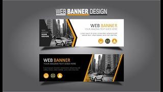 CorelDRAW X7 Tutorial WEB BANNER DESIGN 1 with Wajid Corel GraphiX