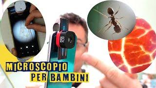 Recensione microscopio bambini Amazon per smartphone Konus micro clip. Anche per macro fotografia!