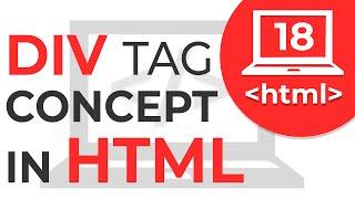 #18 Div tag in HTML , How div tag works | Learn HTML | HTML Tutorial