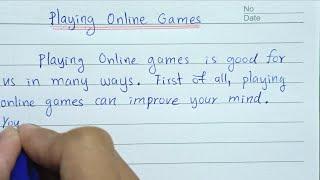 how to write a paragraph about playing online games - good example for you to write a paragraph