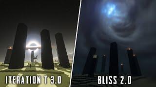 BLISS 2.0 vs ITERATION T 3.0 SHADERS COMPARISON | Minecraft Java Edition