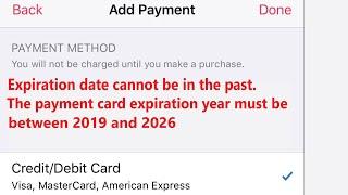 How to Fix Expiration Dates Cannot be in the Past | Apple | Expiration date mm/yy Netfilx