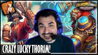 A CRAZY LUCKY THORIM! - Hearthstone Battlegrounds