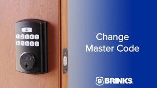 Brinks Electronic Deadbolt -  Change the Master Code