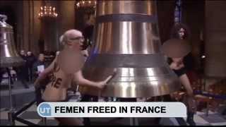 FEMEN Topless Paris Protest: Ukrainian group acquitted over nude stunt in Notre Dame cathedral