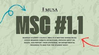 Monash Student Council (MSC) #1.1 | MUSA 2025