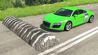 Cars vs Massive Speed Bumps – BeamNG.Drive