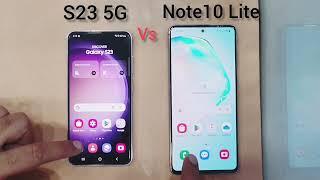 Samsung  S23 vs Note10 Lite | speed Test 